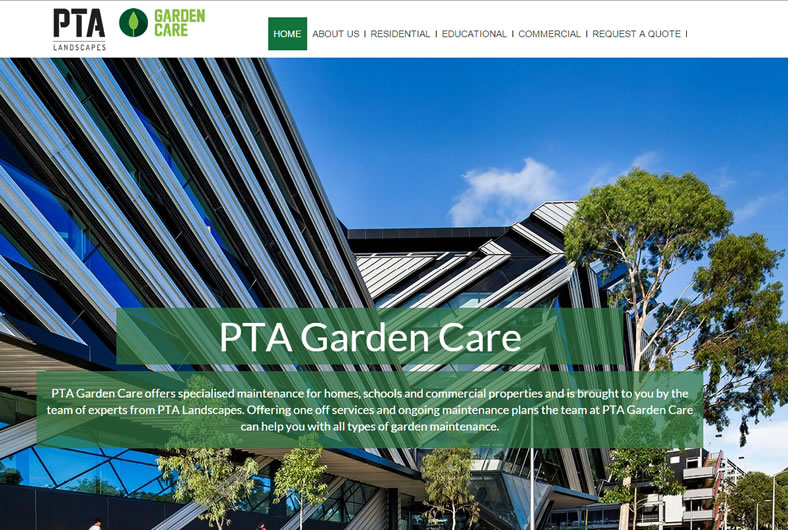 Website Portfolio PTA Gardencare